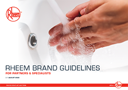 Rheem Brand Guidelines Partners & Specialists cover image